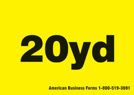 Stock: 20 Yard Waste Decals - 5" x 7"