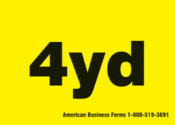 Stock: 4 Yard Waste Decals - 5" x 7"