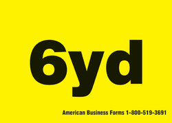 6 Yard Waste Decal