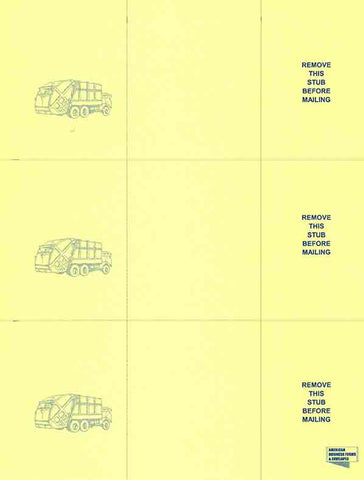 Desert Micro Laser Postcard Statement (Stock) - Yellow