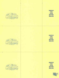 Delta Software Laser Postcard Statement (Stock) - Yellow