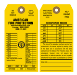 Fire Extinguisher Tags #3 with Wire Attached