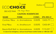 Bait Station Labels - 3" x 5" (Horizontal)