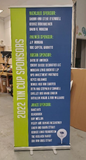 Banner Stand- Pop Up Banner with Stand 80 x 33  inches
