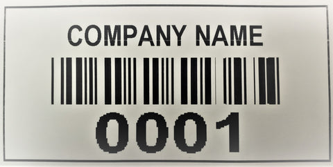 BARCODE LABEL - .75in x 1.5in