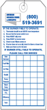Burner Tags with Wire Attached