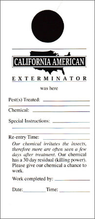 Pest Door Hanger - California - Template #02