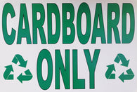 Stock: Cardboard Only Labels - 18" X 12"