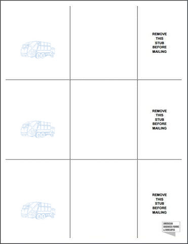 Desert Micro Laser Postcard Statement (Stock) - White