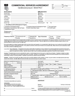 Pest Commercial Service Agreement - Long