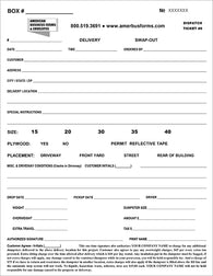 Dispatch Ticket 6 (Printed on Back)