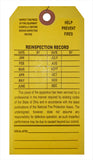Fire Extinguisher Tags #3 with Wire Attached