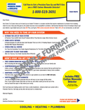 HVAC Tune Up Forms 8 1/2 x 11