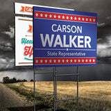 Yard Signs-Coroplast - Sets of 25, 50, and 100 signs- Includes Stakes
