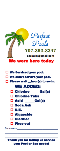 Pool Door Hanger - Full Color - Template #06