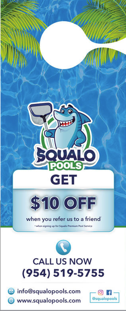 Pool Door Hanger - Full Color - Template #02